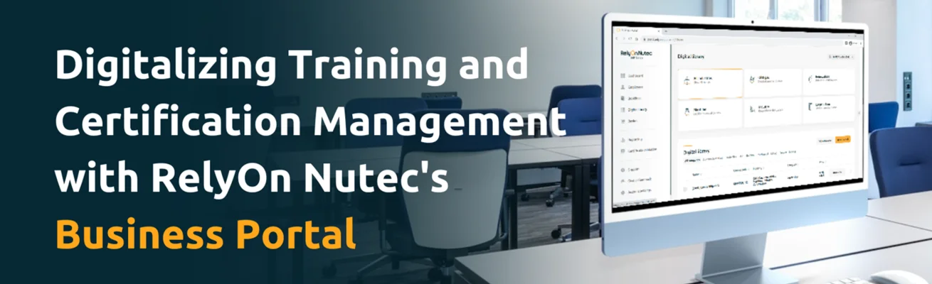 digitalizing training and cert managment - business portal - HEADER
